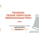 PELATIHAN TEKNIK MENYUSUN PERMOHONAN PKPU JAKARTA