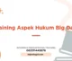 TRAINING ASPEK HUKUM BIG DATA JOGJA