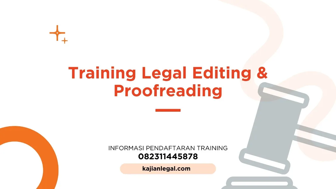 TRAINING LEGAL EDITING & PROOFREADING JOGJA