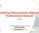 TRAINING RESUME PROFESIONAL HUKUM JOGJA