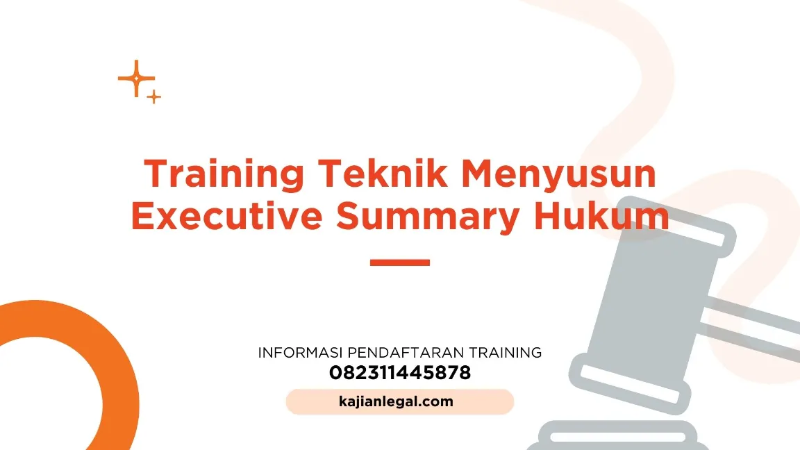 TRAINING EXECUTIVE SUMMARY HUKUM JOGJA