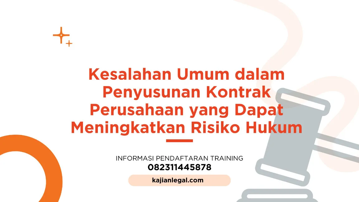 KESALAHAN PENYUSUNAN KONTRAK JOGJA