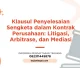 PENYELESAIAN SENGKETA KONTRAK JOGJA