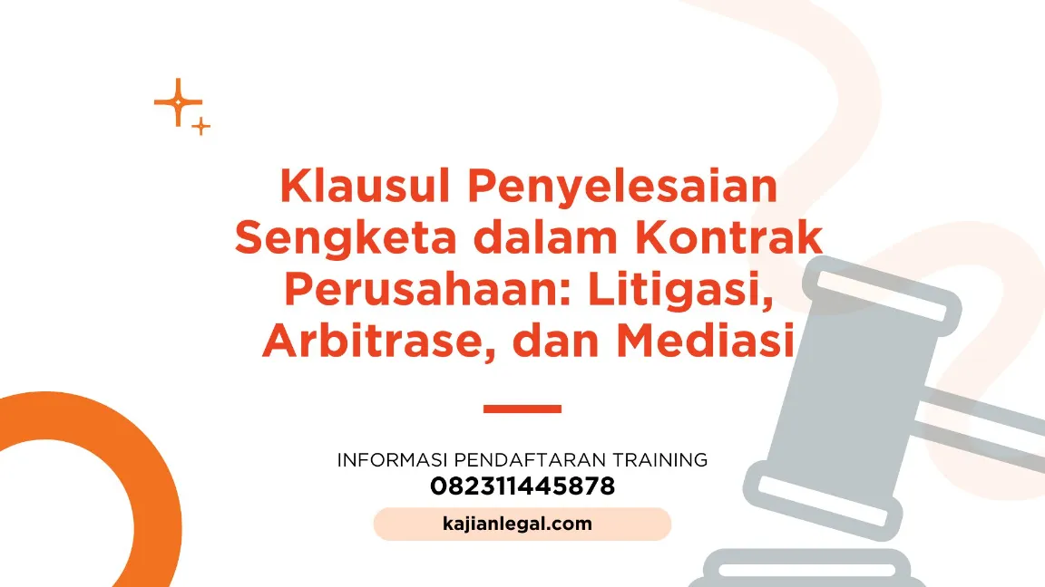 PENYELESAIAN SENGKETA KONTRAK JOGJA